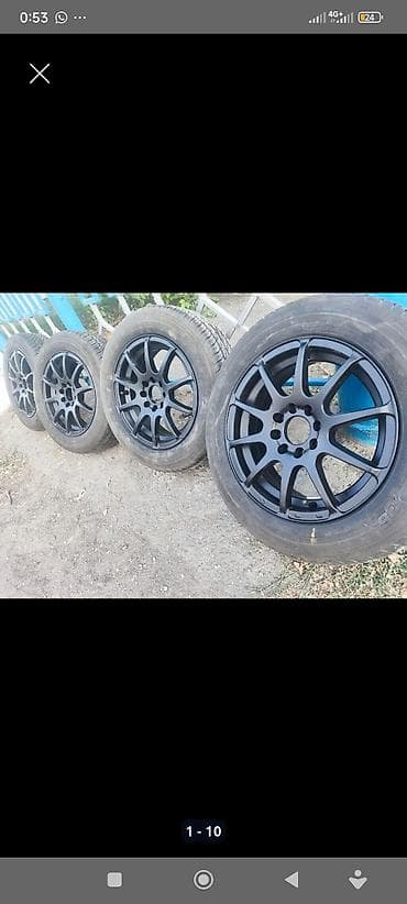 Колеса в сборе 175 / 60 / R 14, Лето, Б/у, Комплект, Легковые, Литые, отверстий - 8 at lalafo.kg Колеса в сборе 175 / 60 / R 14, Лето, Б/у, Комплект, Легковые, Литые, отверстий - 8