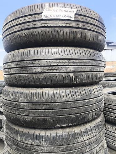 Шины 195 / 65 / R 16, Лето, Б/у, Комплект, Легковые, Dunlop