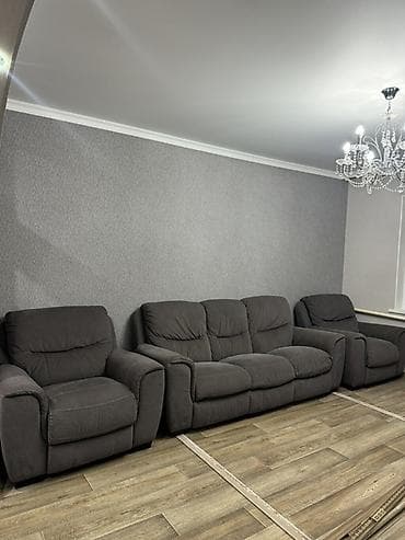 подушки аниме: Комплект мягкой мебели, цвет - Серый — 1