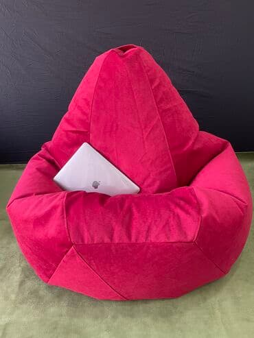 кресло груша цена: Бинбэг, Новый, Самовывоз, Платная доставка, цвет - Белый — 1