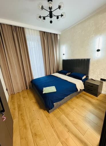 сдаются квартира бишкек: 2 комнаты, Душевая кабина, Постельное белье, Кондиционер — 1