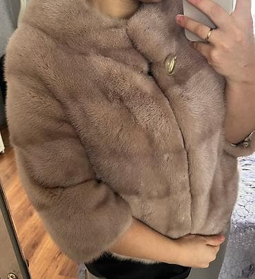 скупка норки: Норковая шуба цвет :беж с розовым отливом производство Турция — 4
