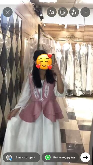 свадебные платья оптом бишкек: Платье на кыз узатуу, 2XL, Новый, цвет - Белый — 4