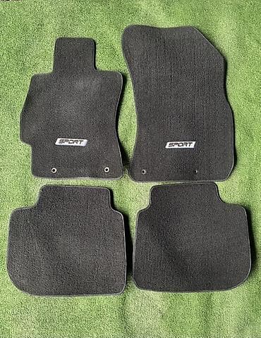 Тюнинг: Плоские Ворсовые Полики Для салона Subaru, цвет - Черный — 1