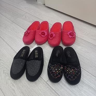 Домашние тапочки, 36, Новый, цвет - Черный, Самовывоз, Платная доставка