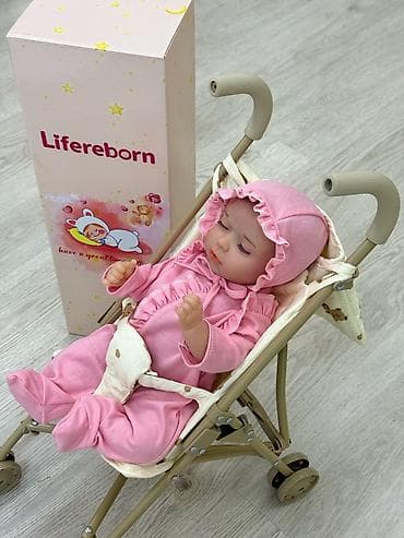 reborn кукла: Кукла-реборн Lifereborn с коляской-прогулкой - Реалистичная — 1