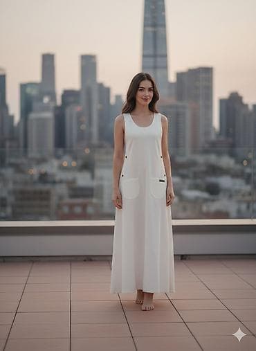 Платья: Повседневное платье, Лето, Длинная модель, Сарафан — 3