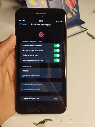 Техника жана электроника: IPhone 7 Plus, Колдонулган, 128 ГБ, Jet Black, Каптама, 100 % — 7