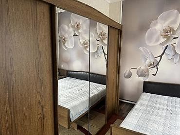 двух спалный бу: Спальный гарнитур, Б/у, Двуспальная кровать, Шкаф, Тумба, Самовывоз — 2