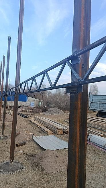 Курулуш жана оңдоо кызматтары: Строительство быстровозводимых ангаров и навесов «под ключ» - — 6