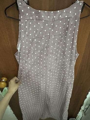 линзы на глаза: Сарафан в горошек - Фасон: прямой сарафан миди с широкими лямками на — 1