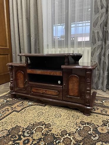 Тумба и подставка для телевизора, Напольная, МДФ, цвет - Коричневый