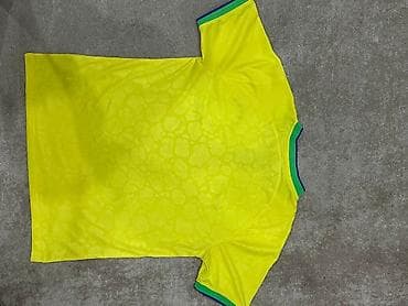 форма фудболный: Мужская футболка, M, Nike, Б/у, цвет - Желтый, Самовывоз — 2