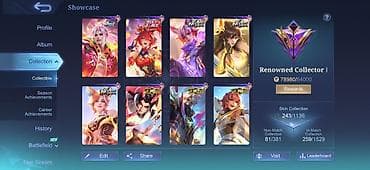 Видеоигры и приставки: Игровой аккаунт Mobile Legends: Bang Bang с большой коллекцией скинов — 2