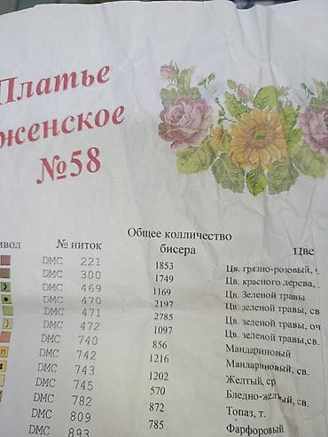 индийские товары: Наборы/схемы для вышивки бисером или нитками вышиванок и платья. В — 10