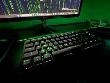 Электрондук китептер: Клавиатура, Механикалык, Зымдуу туташтыруу, Өлчөмү: 60% — 3