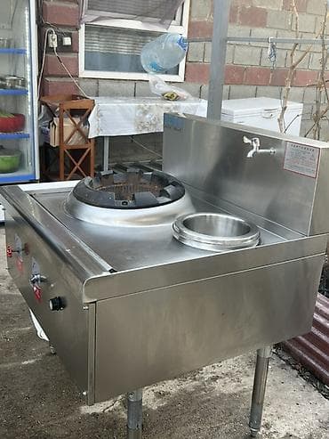 Компрессорлор: Промышленная газовая плита для вок с охлаждающей/мойчной чашей - — 5