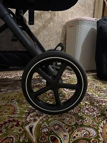 для новорожденых: Коляска, Cybex, цвет - Черный, Б/у, Самовывоз, Бесплатная доставка — 7