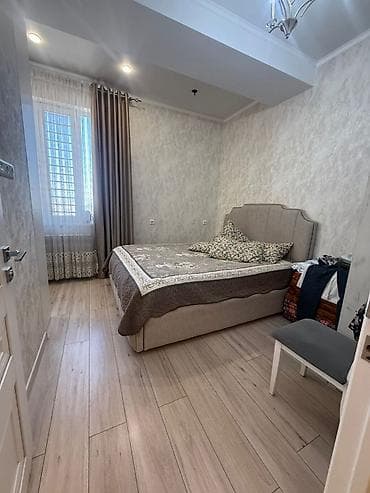 Квартиры: 3 комнаты, 86 м², Аламедин-1 мкр Элитка, 8 этаж, Евроремонт — 8