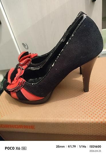 pull and beer: Туфли, 37, Б/у, цвет - Черный — 2