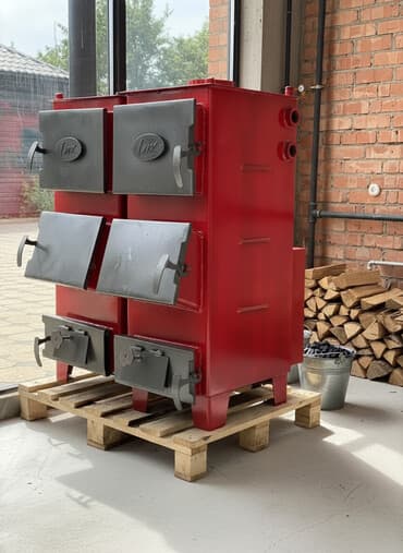 котёл сапок: Твердотопливный котёл LUX (уголь/дрова) - Материал: стальной — 1