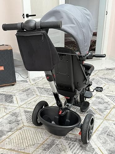 ходунки вожжи: Детский трёхколёсный велосипед-коляска Skillmax - Универсальная — 6