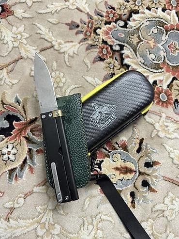 ручные ножи: Нож складной Atomsknife в комплекте с кейсом и кожаным чехлом — 3