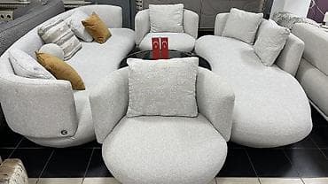 Комплект мягкой мебели, цвет - Серый