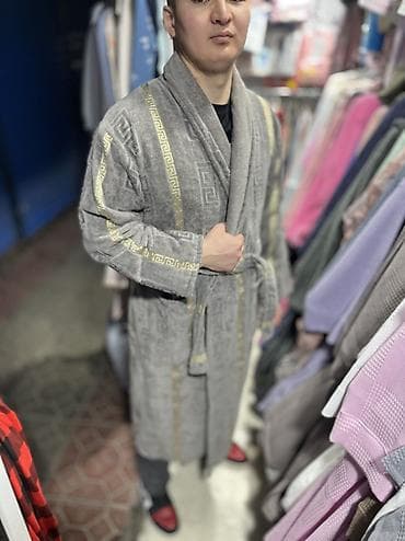 Мужской банный халат ✨ 💯 хлопок | M L XL 2XL 3XL 4XL 0-2500 сом