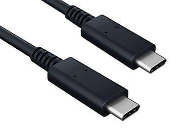 ремонт батарей: Кабель USB‑C ↔ USB‑C, черный и белый 1м - Разъёмы: USB Type‑C — 1