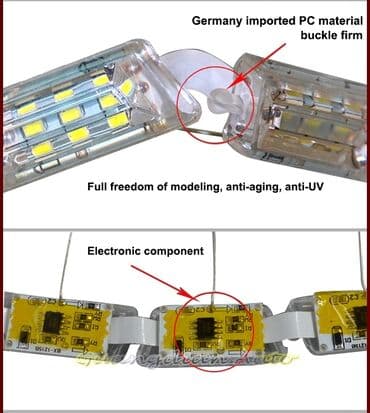 фотохромные очки: Светодиодная лента белого и желтого цвета, лампа с телескопическим — 8