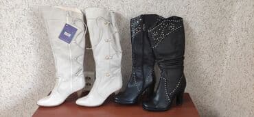 сапоги зимние женские натуральная кожа натуральный мех распродажа: Продаю новые женские зимние сапоги( кожа натуральная), цвет белый - 39 — 1