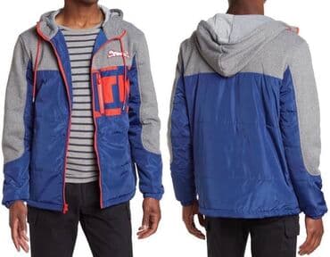 tech flis: LE TIGRE. Комбинированная куртка с цветными блоками, капюшоном на — 3