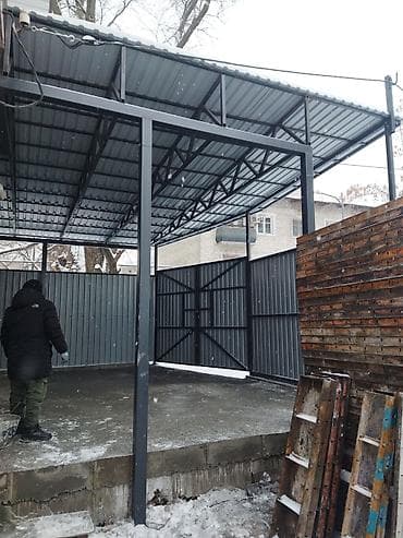 темирден: Чатыр, Эки кабат чатыр, Металл, Профнастил, Жаңы, Орнотуу — 2