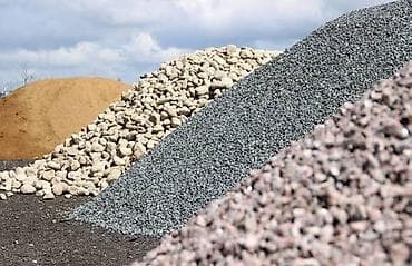 Щебень, гравий и песок для строительных работ - Фракции щебня: мелкая