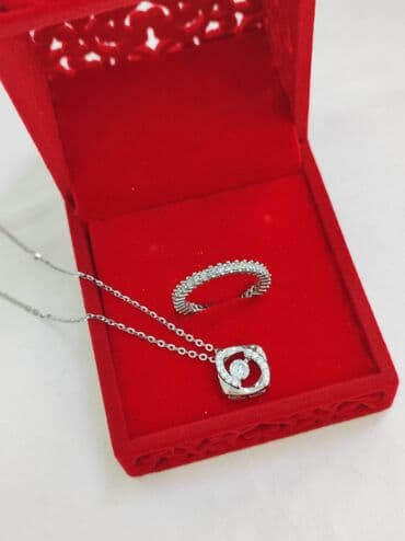 свадебные наборы ручной: Цепочка+ кольцо Италия Серебро 925 пробы Цена за Набор Есть доставка — 3