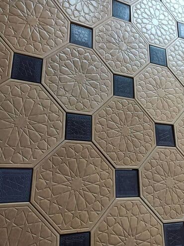 Брусчатка Самарканд Бежевый в комбинации с шоколадным Толщина 4см