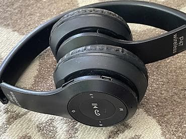 jbl xtreme: Беспроводные наушники P47 Wireless (черные) - Форм-фактор: накладные — 1