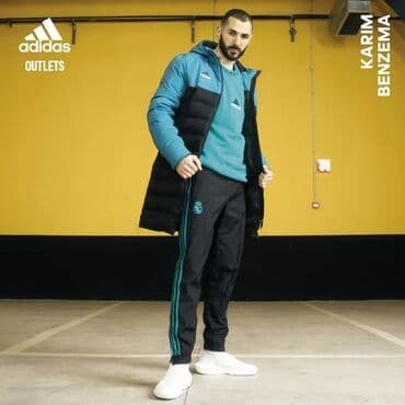 фудболные формы: Мужская куртка, L, Adidas, Новый, цвет - Черный — 1