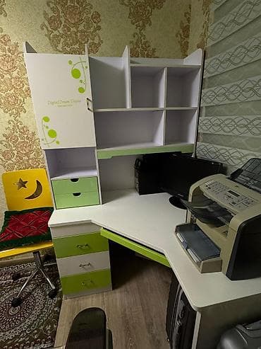 агенство ош: Балдар гарнитурасы, Колдонулган, Кыздар үчүн, Балдар үчүн, ДСП, түсү - Жашыл, Өзү алып кетүү — 4