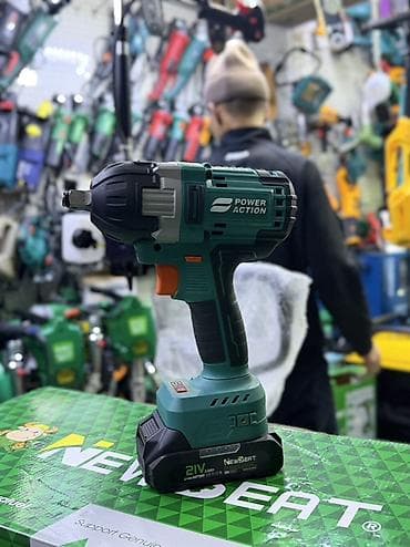 Аккумуляторный ударный гайковерт Power Action - Тип: беспроводной at lalafo.kg Аккумуляторный ударный гайковерт Power Action - Тип: беспроводной