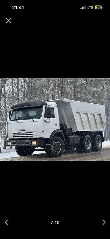 холодилник бу ош: Самосвал КАМАЗ, 6x4 (трёхосный), белый. Характеристики и особенности — 3