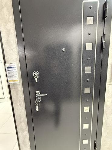 solutions elementary: Двери для домов и квартир, Металлическая, Одностворчатая, цвет - Серый — 1