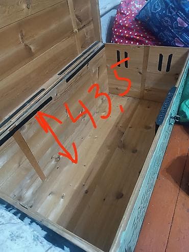 Столдор: Сандык, Колдонулган, Кийимдер үчүн, Жыгач, Өзү алып кетүү, түсү - Жашыл — 3