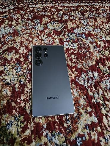 телефоны до 5к: Samsung Galaxy S25 Ultra, Б/у, 256 ГБ, цвет - Черный, 1 SIM, eSIM — 1