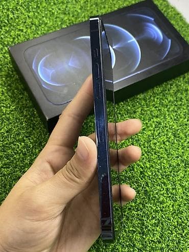ayfon 14 pro max: IPhone 12 Pro Max, 256 ГБ, Pacific Blue, Коробка, 81 % — 6