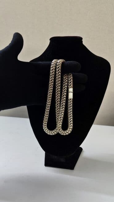 продаю золотую цепочку: Цепь "Мегапитон" Серебро 925 проба Вес 68 Грамм Длина 55 см Ширина 9.5 — 6