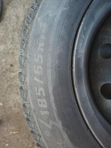 5 114 3 r19: Колеса в сборе 185 / 65 / R 14, Зима, Б/у, Комплект, Легковые, Железные, отверстий - 5 — 1