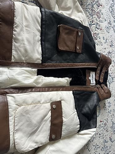 m 65: Кожаная куртка, Классическая модель, Натуральная кожа, С меховой отделкой, S, M — 2