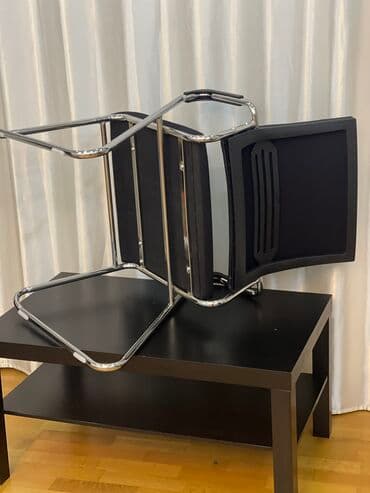 офис кресло: Стул для посетителей! Для офиса Каркас хромированный Цвет: черны — 6